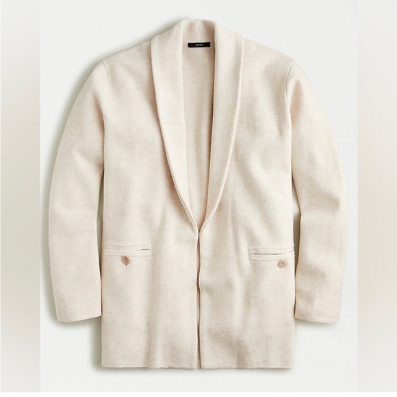 JCREW Camille Cream Sweater Blazer - Picture 2 of 4